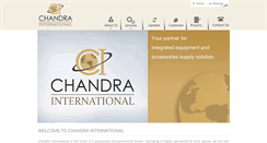 Desktop Screenshot of chandrainternational.com