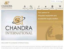 Tablet Screenshot of chandrainternational.com